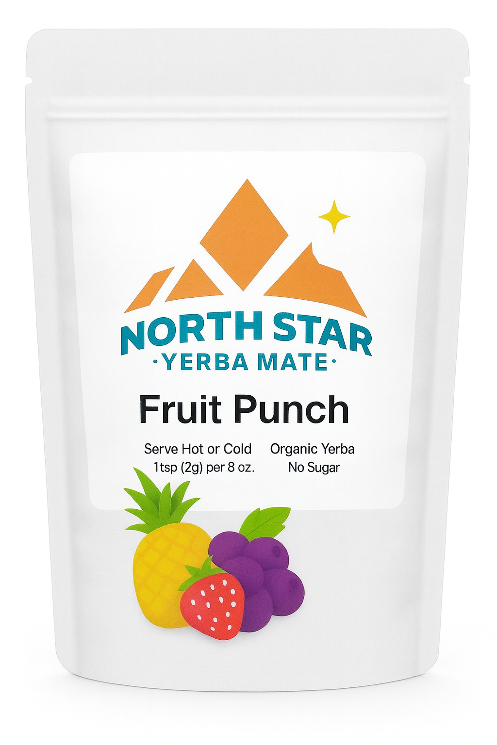 North Star Yerba Mate – Fruit Punch (150g)