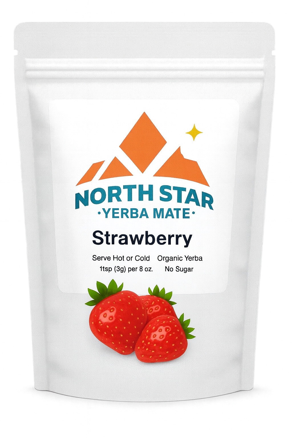 North Star Yerba Mate – Strawberry (150g)