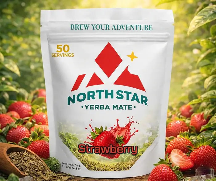 North Star Yerba Mate – Strawberry (150g)