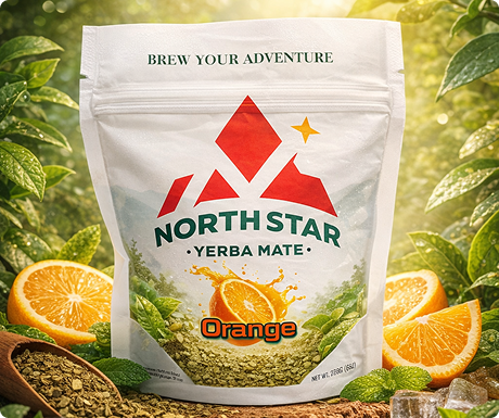 North Star Yerba Mate - Orange Flavor (100g)