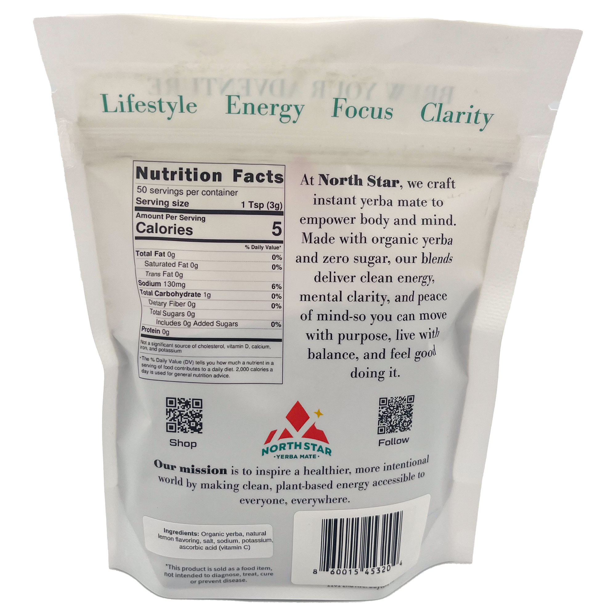 North Star Yerba Mate – Lemonade (150g)