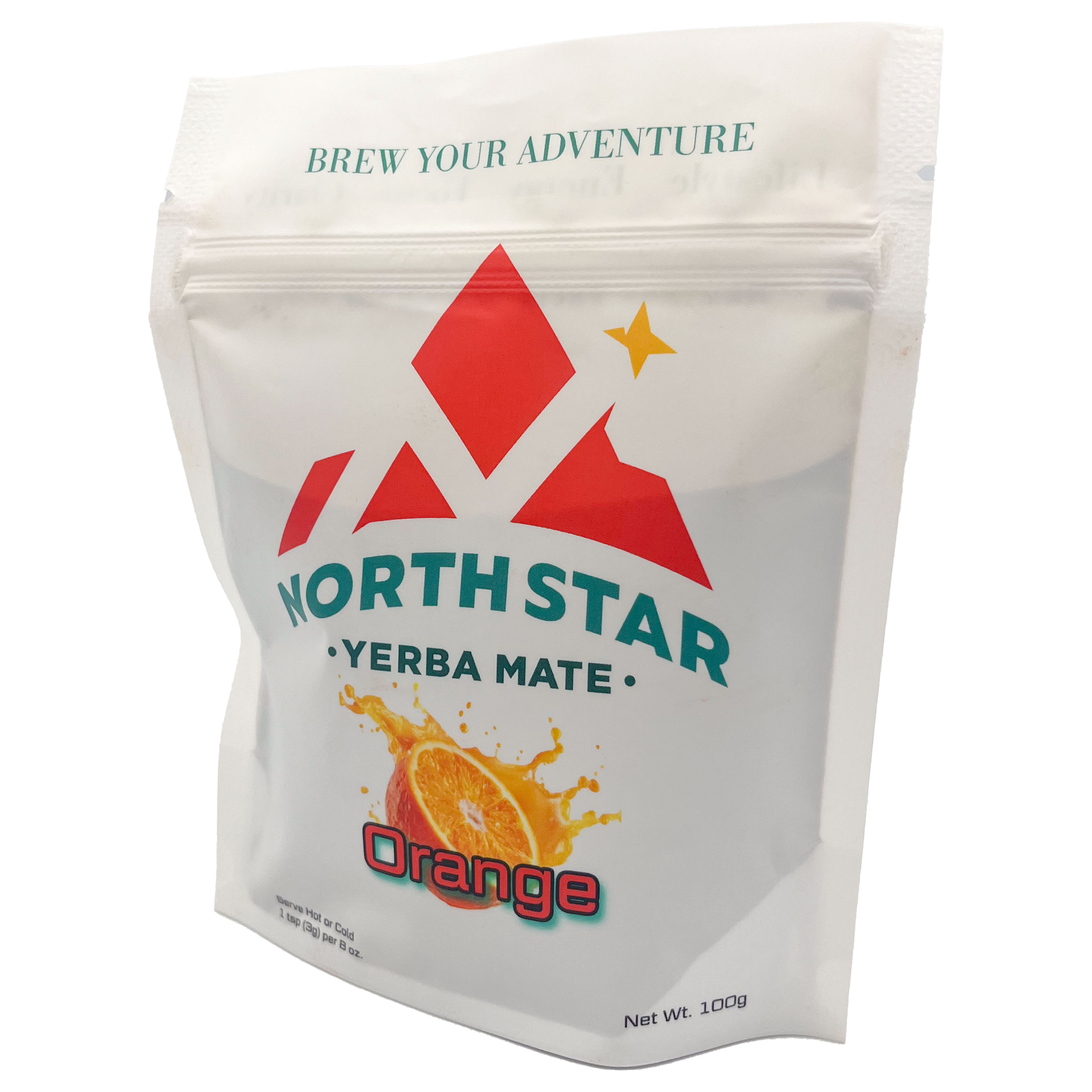 North Star Yerba Mate - Orange Flavor (100g)